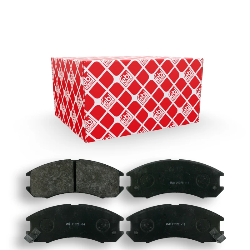 Image of FEBI BILSTEIN 16282 Brake pad set Front Axle, with acoustic wear warning Brake Pad Set,disc brake (402)