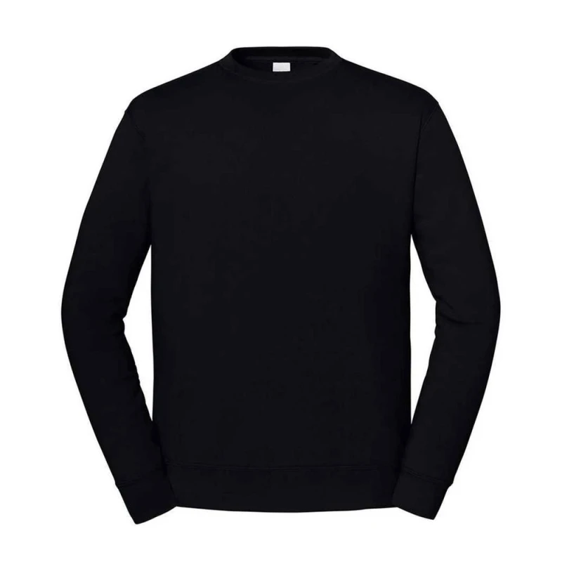 Image of Fruit of the Loom Mens Iconic Premium Set-in Sweatshirt in Black Size: 3XL Black Male 3XL