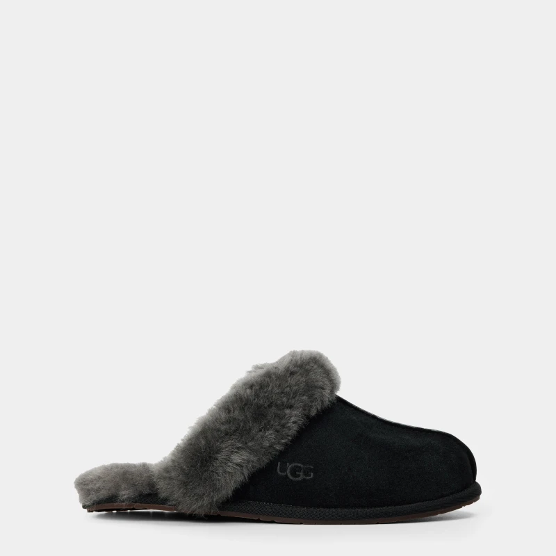 Image of Ugg Womens Scuffette II Mule Slippers Black/Grey female 7 (40)