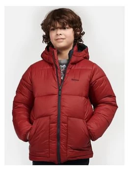 Image of Barbour Boys Hike Reversible Quilt Jacket - Red/navy, Red/Navy, Size Age: 12-13 Years
