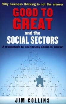 Image of Good to Great and the Social Sectors by Jim Collins Paperback
