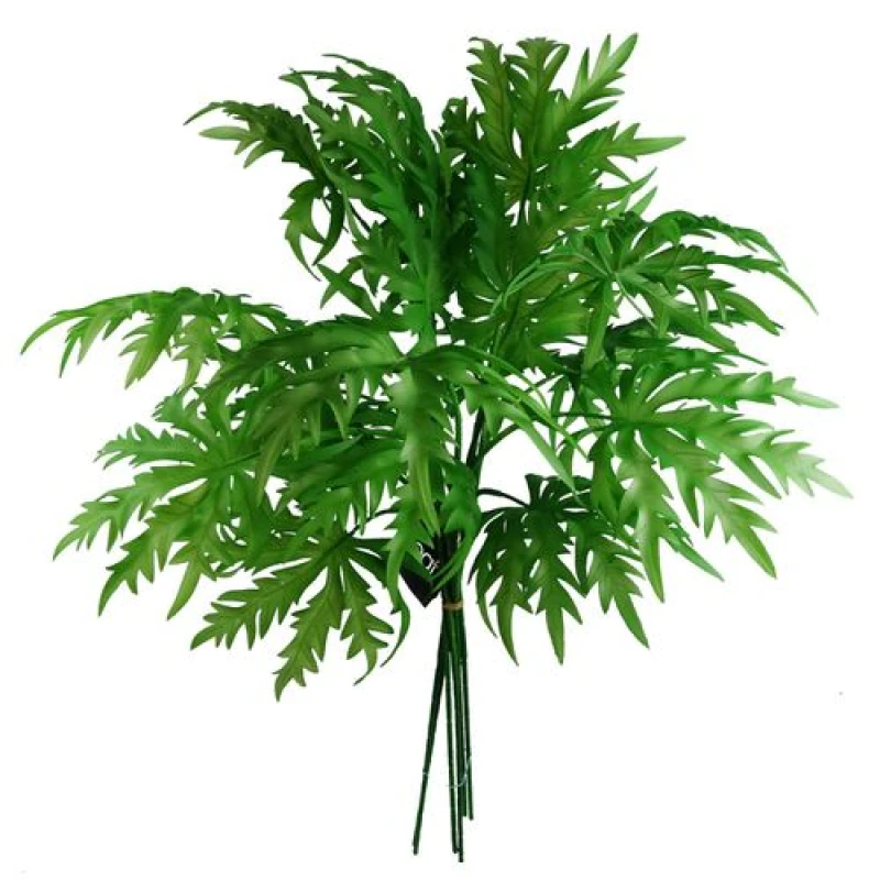 Image of Leaf Pack of 6 x 85cm Artificial Foliage Leaf Stem