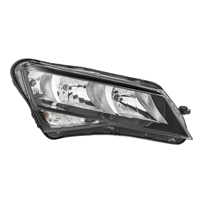 Image of HELLA 1LJ 011 939-041 Headlights H7/H7, Right, with motor for headlamp levelling, Halogen Headlight (259)