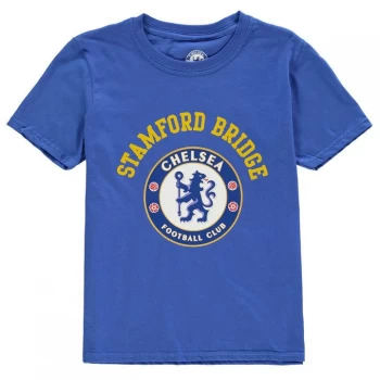 Image of Source Lab Chlesea FC Crest T Shirt Junior Boys - Blue