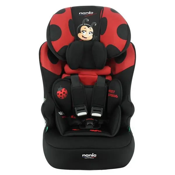 NANIA Race I Ladybird Adventure 76-140cm car seat 1 Red 40787208027