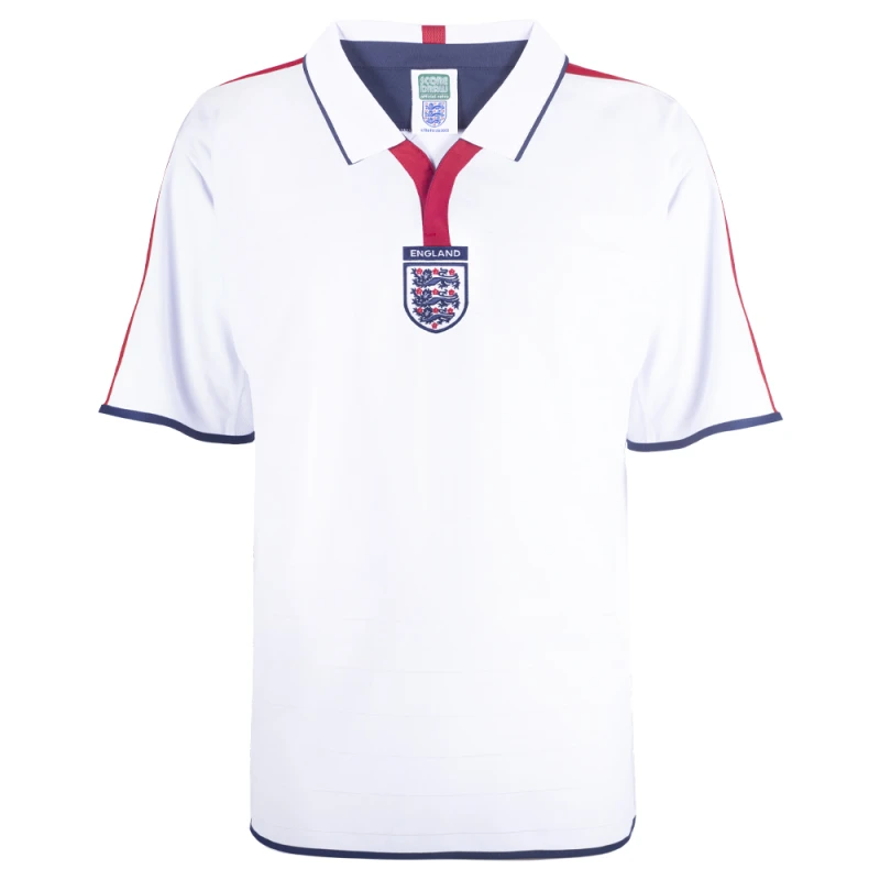 Image of Score Draw England 2004 Retro Football Shirt ENG04HPYSS-XS XS Mens Sportswear