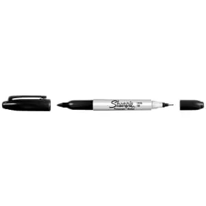 Image of Sharpie Twin Tip Black Blister 2 pack