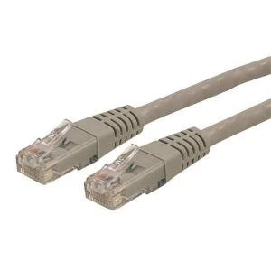 image of StarTech 35 Feet Molded Cat6 UTP Patch Cable ETL Verified Grey