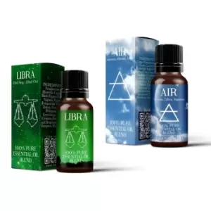 image of Air Element & Libra Zodiac Sign Astrology Essential Oil Blend Twin Pack (2x10ml)