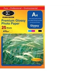 Image of Sumvision A4 200gsm (25 pack) Glossy Photo Paper