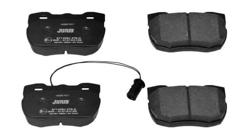 Image of JURID 571439J Brake pad set incl. wear warning contact, without accessories Brake Pad Set,disc brake (402)
