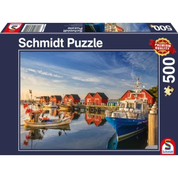 Image of Weisse Wiek Fishing Harbour Jigsaw Puzzle - 500 Pieces
