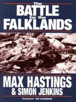 Image of The Battle for the Falklands by Max Hastings Book