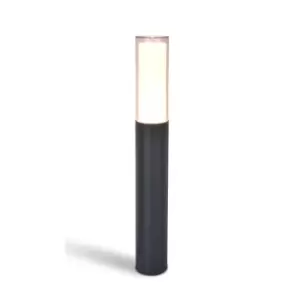 image of Lutec DROPA IP44 INTEGRATED LED BOLLARD LIGHT IN DARK GREY 500 LUMEN 2700K-6500K+RGB