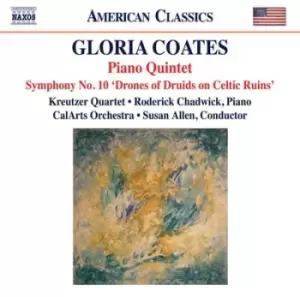 image of Gloria Coates Piano Quintet/Symphony No 10 / by Gloria Coates CD Album