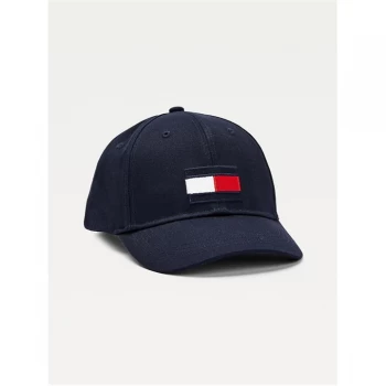 Image of Tommy Hilfiger Flag Logo T Shirt - Navy C87