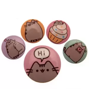 image of Pusheen Button Badge Set (One Size) (Multi-color)