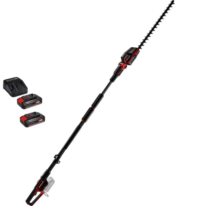 Image of Einhell Professional GP-HH 18/50 Li T BL 18v Cordless Brushless Telescopic Hedge Trimmer 500mm 2 x 2.5ah Li-ion Battery Charger GP-HH 18/50 Li T BL