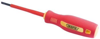 Image of DRAPER 2.5mm x 75mm Fully Insulated Plain Slot Screwdriver. (Sold Loose) 46521