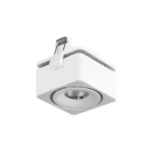 Image of Recessed spotlight Fox Polycarbonate, aluminum Transparent, white 5 Cm
