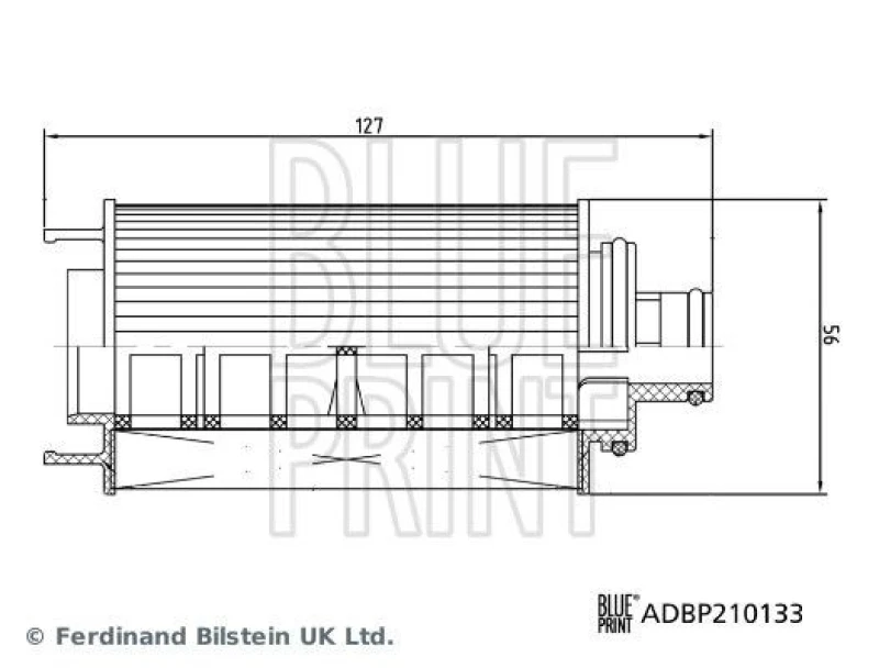 Image of Blue PRINT Oil filter Blue PRINT ADBP210133