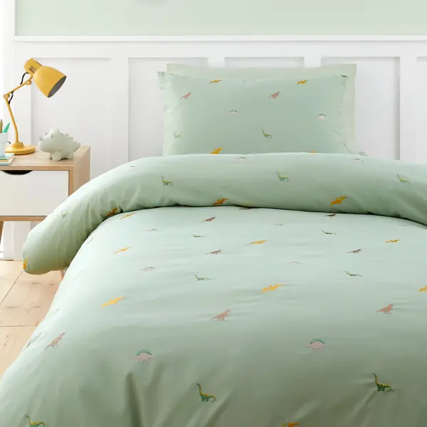Image of Catherine Lansfield Dinosaur Kids Bedding Set - Single