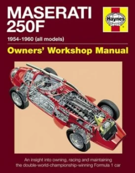 Image of Maserati 250f 1954-1960 all Marks Owners Workshop Manual by Ian Wagstaff Book