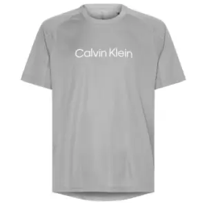Image of Calvin Klein Performance Performance Logo T-Shirt Mens - Grey