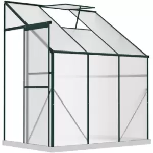 image of Outsunny - Walk-In Garden Greenhouse Aluminum Frame Polycarbonate 6 x 4ft