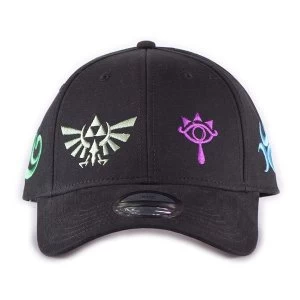 Image of Nintendo - Colour Symbols Adjustable Cap - Black