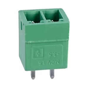Image of Phoenix Contact 1843606 MCV 1,5/ 2-G-3,5 2 Way Terminal Block Head...