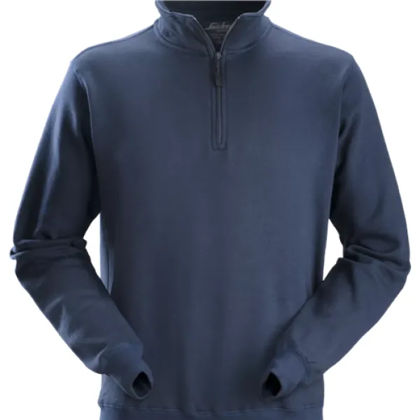Image of Snickers 1/2 Zip Sweatshirt - Navy - L