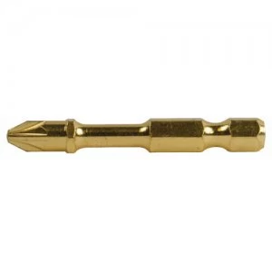 Image of Makita Impact Gold Screwdriver Bits PZ1 50mm Pack of 2