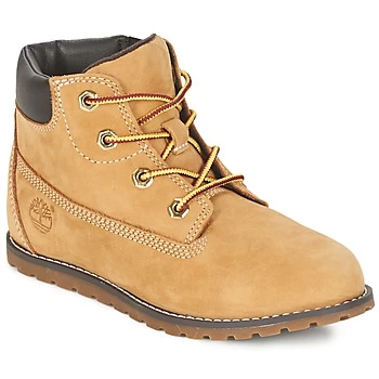 image of Timberland POKEY PINE 6" BOOT WITH boys's Childrens Mid Boots in Beige - Sizes 7.5 toddler,8.5 toddler,9.5 toddler,10 kid,11 kid,11.5 kid