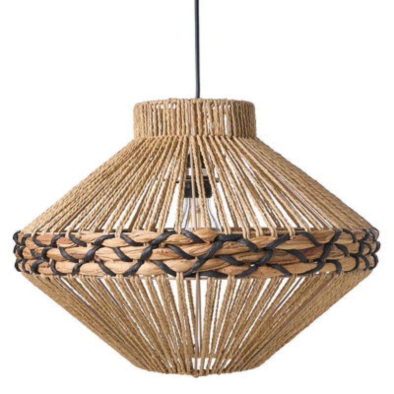 Image of Beliani Pendant Lamp Rabacca Paper Rope Natural