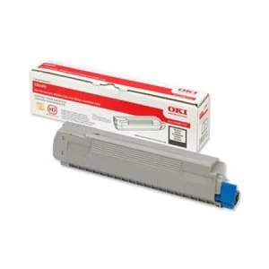 image of OKI 44992402 Black Laser Toner Ink Cartridge