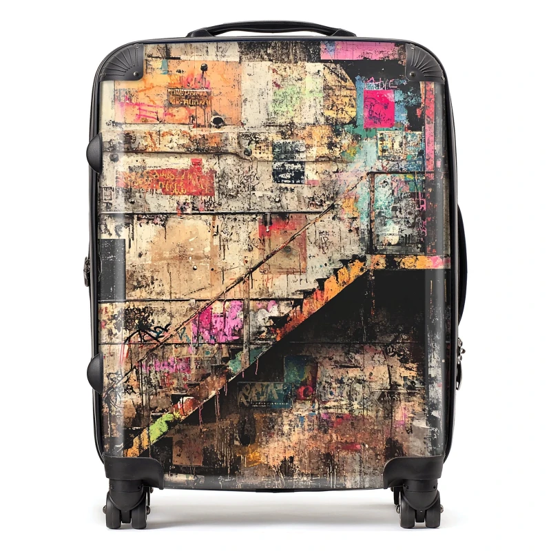 Image of Designer Luggage Jasper Reed: 00039 Suitcase Size: Large Multicolor Unisex Large
