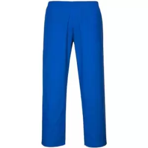 image of 2208 - Royal Blue Food Industry Baker Trousers sz Medium Regular - Royal Blue - Portwest