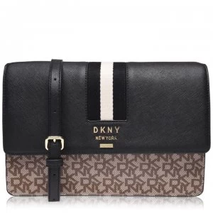 Image of DKNY Medium Flap Shoulder Bag - ChinoBlack B8Q