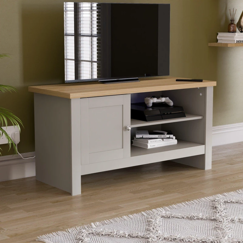 Image of Lassic Vida Designs Arlington 1 Door TV Unit Grey unisex 1 Door