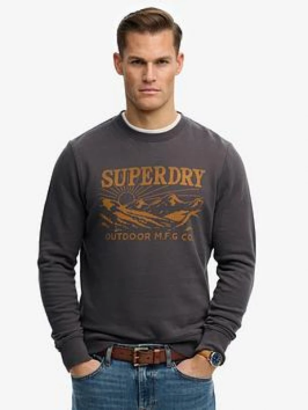 Image of Superdry Sweatshirt Superdry Retro Noir Male M