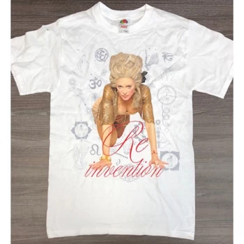 Madonna - Re-invention Tour LA Unisex Large T-Shirt - White