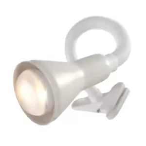 Image of Searchlight Flex Clip On Desk Lamp - White
