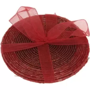 Image of The Spirit Of Christmas 4Pk Beaded Coasters24 - Red