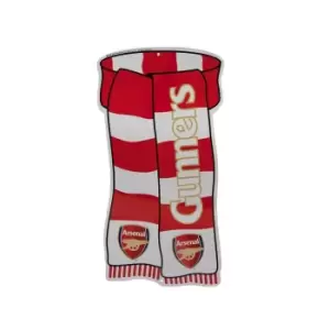 Image of Arsenal FC Official Show Your Colours Window Sign (One Size) (Red/White)