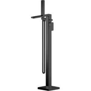 Image of Windon Freestanding Bath Shower Mixer Tap with Shower Kit - Matt Black - Nuie