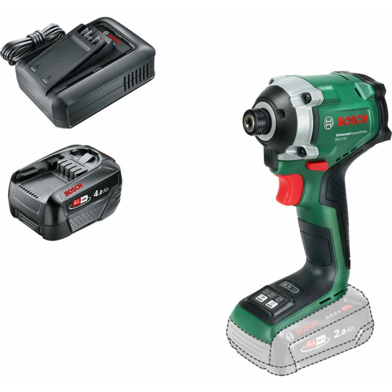 Image of Bosch UNIVERSALIMPACTDRIVE 18V-210 18v P4A Cordless Brushless Impact Driver 1 x 4ah Li-ion Charger No Case UNIVERSALIMPACTDIVE 18V-210