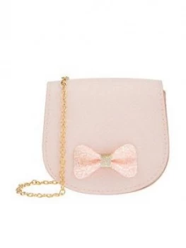 image of Monsoon Girls Sasha Sparkle Bow Bag - Pink