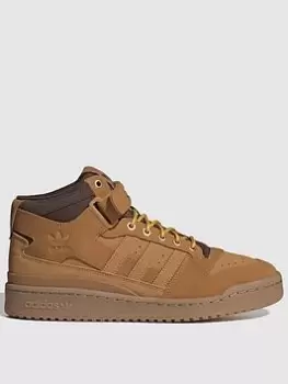 Image of adidas Originals Forum Mid - Brown, Size 11, Men