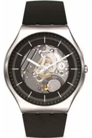 Image of Swatch Black Skeleton Skin Irony 42 Watch SS07S115